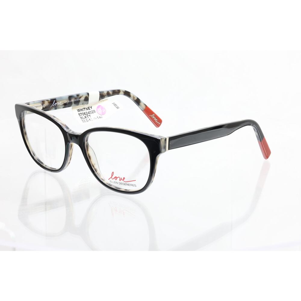 Love by Ellen DeGeneres Whitney BLKTT 53-18-140mm Eyeglasses FRAMES ONLY - NEW